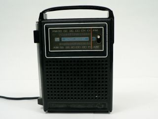 Vtg General Electric Ge Am/fm Instant Weather Band Portable Radio Model P4845a