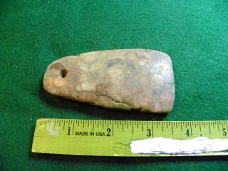 Porfiry Hard Stone Pendant Indian Artifacts / Arrowheads