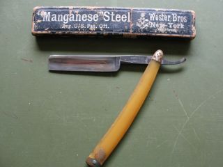 Wester Brothers Anchor Brand Manganese Steel Dorp King Straight Razor