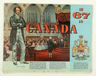Canada Vintage 1867 - 1967 Centennial Calendar International Harvester Busse Sask.