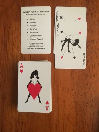 1968 Playboy Playing Cards,  2 Decks 3