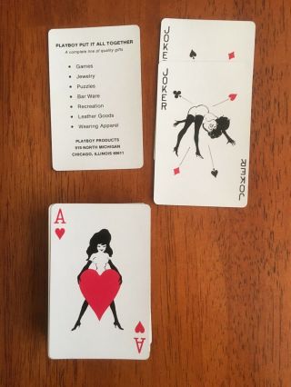 1968 Playboy Playing Cards,  2 Decks 4