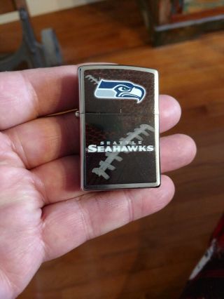 Vintage Seattle Seahawks Zippo Lighter.