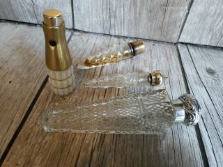 224 4 Vintage Antique Glass Scent Perfume Bottle France