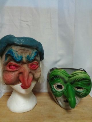 2 Vintage Ben Cooper Rubber Halloween Masks Ht Find
