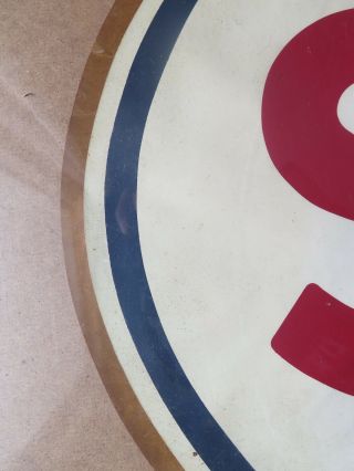 Huge 31 x 21 vintage Sohio Gas Station Pump sticker decal 8