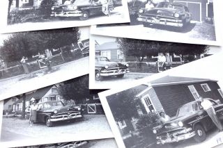 Eight 1954 Ford Meteor Special Niagara Automobile Car Vehicle Photo Vintage H053