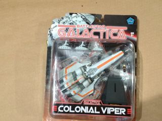 Vintage Battlestar Galactica Colonial Viper Spaceship Space Vehicle 2005 Moc