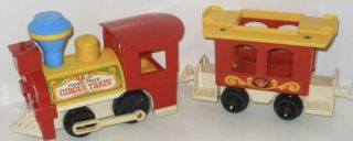 Vintage Fisher Price Play Family Circus Train 991