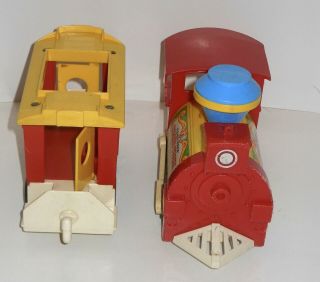 Vintage Fisher Price Play Family Circus Train 991 3