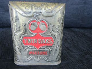 Vintage Twin Oaks Tobacco Mixture Smoking Tin