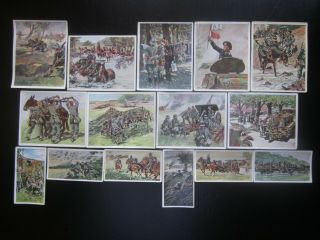 15 German Cigarette Cards Of The German Army In Maneuvers,  Issued 1936,  2/2