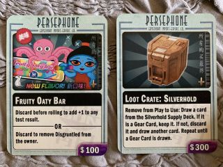 2 Firefly The Game Loot Crate Expansion Cards Fruity Oaty Bar & Silverhold