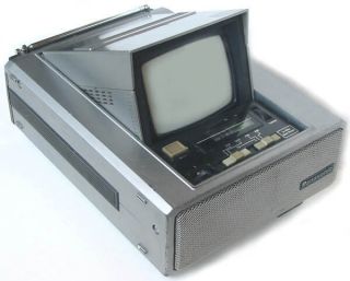 Vintage 1981 Panasonic Tr - 505op Portable Tv / Am,  Fm Radio Japan Great