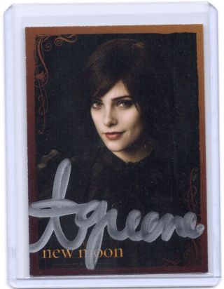 Neca Twilight Moon Ashley Greene Alice Cullen Autograph Auto Card 5 Dinged
