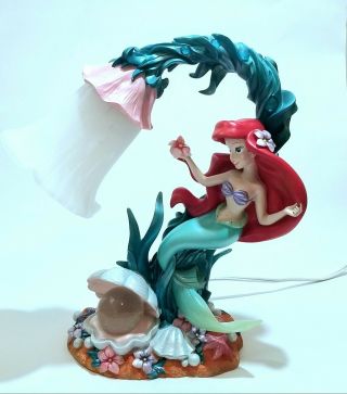 Disney Ariel Little Mermaid Sea Flower Serenade Lamp Rare 43738 Light