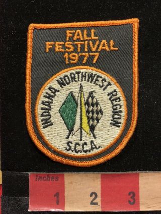 Vtg 1977 Scca Indiana Northwest Region Fall Festival Sports Car Club Patch 84yi