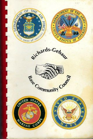 Kansas City Mo 1993 Richards - Gebaur Air Force Base Community Council Cook Book