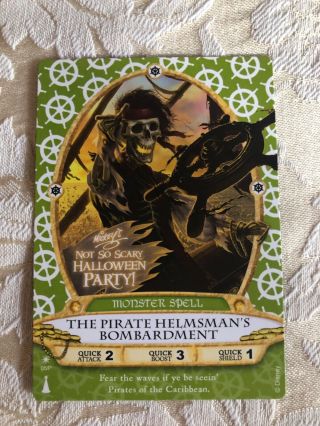 Sorcerers Of The Magic Kingdom Party Card 05/p The Pirate Helmsman’s Bombardment