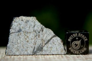 Vinales Meteorite 3.  2 gram part slice from Cuba L6 Chondrite Shock level 3 2