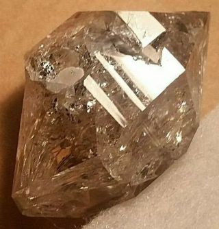 Sharp 64g Skeletal Herkimer Diamond Quartz Crystal Rainbows Mineral Specimen Ny
