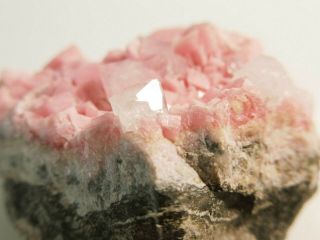 2 - in - 1 Rhodochrosite Cluster w/Quartz,  Manuelita Mine,  Peru,  5.  7x4.  0x4.  0 cm 8