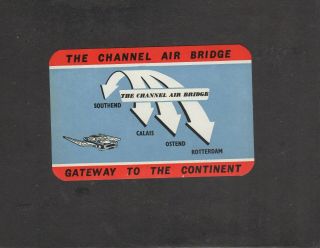The Channel Air Bridge Airlines Luggage Label