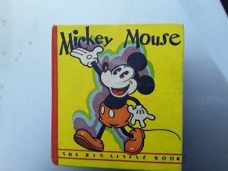 1933,  Mickey Mouse,  The Big Little Book,  Walt Disney,  Good Cond. ,  Whitman Pub.