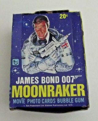 1979 Topps James Bond 007 Moonraker Wax Box