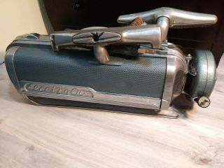 1950s Vintage Blue/chrome Electrolux Canister Vacuum Model Lx W/accessories