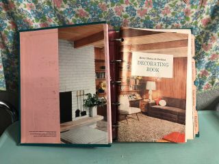 Vintage Better Homes and Gardens Decorating Book 1956 1950s Housewife MCM Decor 5
