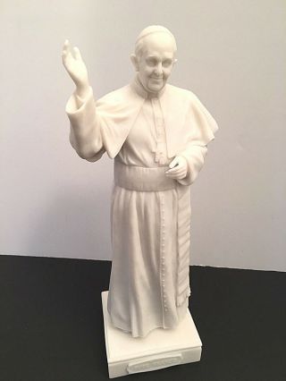 Pope Francis Vatican Roman Catholic Church Papal Bonded Marble Statue 11 "