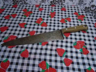 Vintage Harold Leonard & Co.  10 - 1/2 " Chef Knife Made In Solinger Germany
