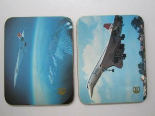 British Airway Concord Coasters (2 Total),  Vintage