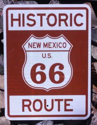 Official Historic Mexico U.  S.  Route 66 Sign 24 " X30 " As Seen On Rt 66 In Nm