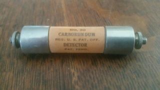 Vintage Carborundum Detector Crystal Radio NOS MIB 2