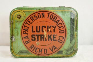 Vintage Lucky Strike Cut Plug Tobacco Tin