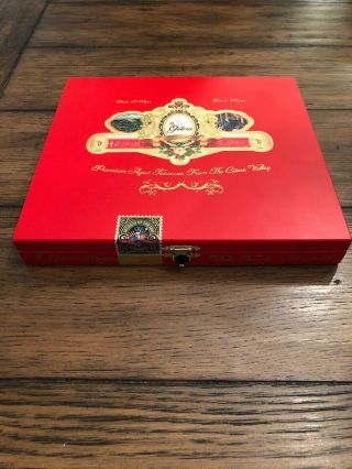 La Galera Maduro Vitola No.  1 Wooden Cigar Box - Empty - Red