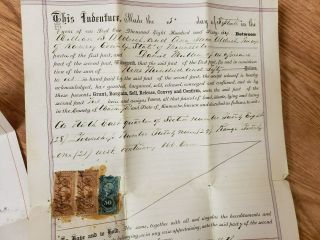 1866 Land Deed,  Minnesota,  Plus 2 Other Deeds,  Revenues (mn56)