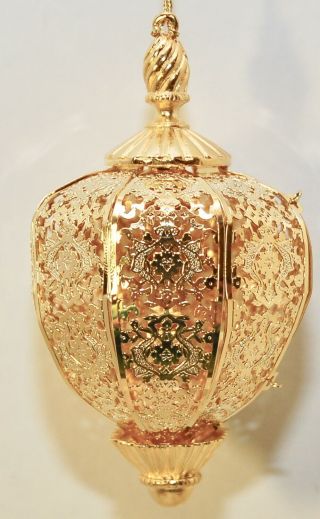 " Persian Egg " Baldwin Ornament 24kt Gold Finished Brass 77011.  010