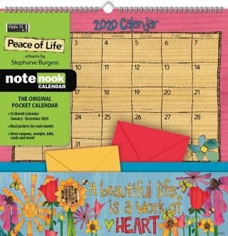 Gifts Peace Of Life 2020 Note Nook Office Wall Calendar 12 " X 12 "