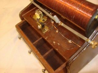 Crystal Radio Vintage Drawered Cabinet Transformer For Low Impedance Earphones