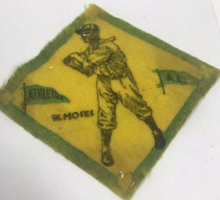 Antique Baseball Tobacco Silk Athletics W.  Moses American League Sports Memorabi