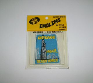 Chicago Sears Tower,  Vintage Patch By The Show Offs,  Vintage Emblems