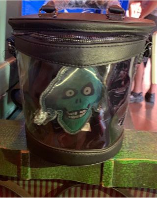 Disney Parks Loungefly The Haunted Mansion Hatbox Ghost Barrel Bag