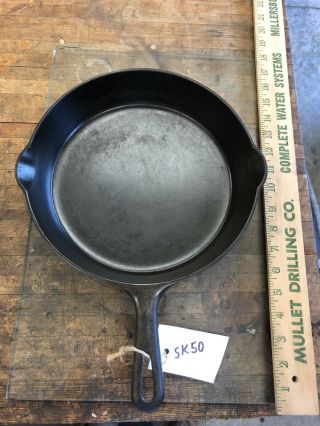 Sk50.  Griswold Small Logo 8 704f Cast Iron Skillet