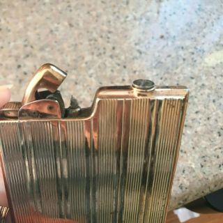 Vintage Evans Gold Tone Cigarette Lighter/Holder Combo 3