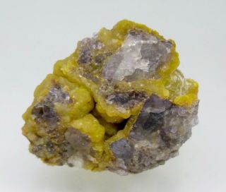 Rare Cadmium Smithsonite & Fluorite Crystals - Sheshodonnell Mine,  Ireland (LC) 2
