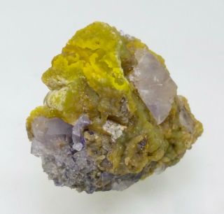 Rare Cadmium Smithsonite & Fluorite Crystals - Sheshodonnell Mine,  Ireland (LC) 4
