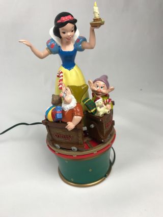 Mr Christmas Animated Disney Snow White Twirling Table Piece Tree Topper